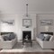 Ekena Millwork Small Alexandria Ceiling Medallion (Fits Canopies up to 4 5/8"), 7 7/8"OD x 3/4"P, Pewter CM07ALPES - alternate 5